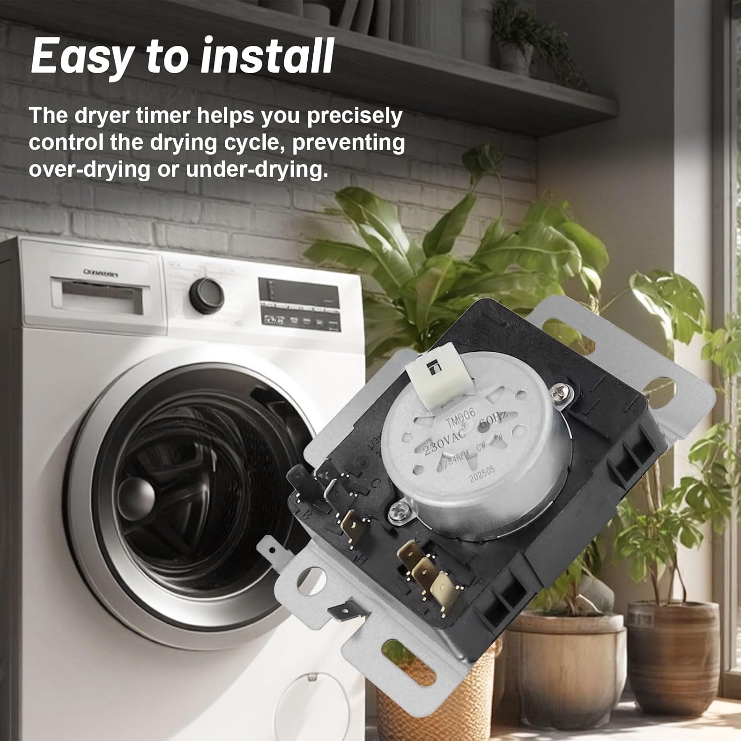 W10745655 W10857612 Dryer Timer Replacement Compatible with Whirl-Pool AMA-na May-tag Replace AP6003908 EAP11731366 4454384 PS11731366