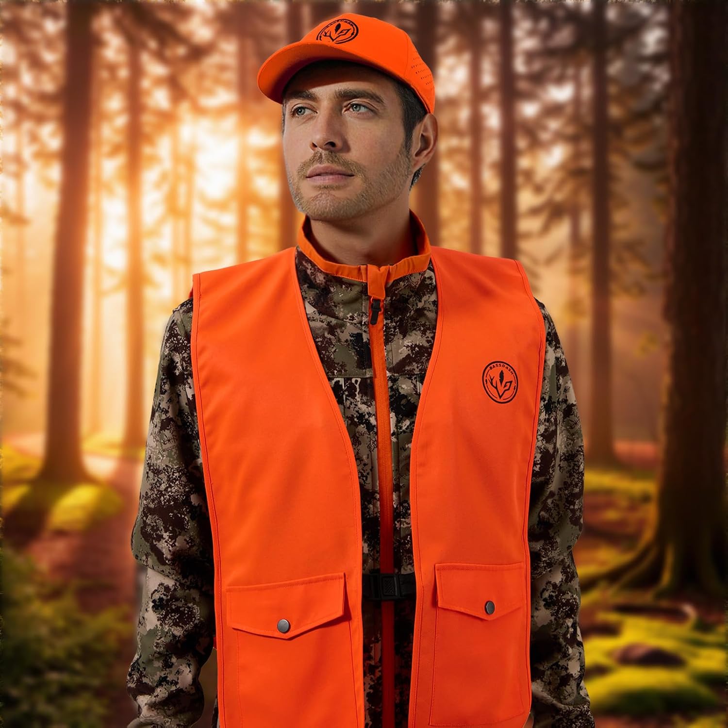 BASSDASH Blaze Orange Hunting Safety Vest Unisex Highly Visible All Season Water-resistant Lightweight FV18 - Image 3