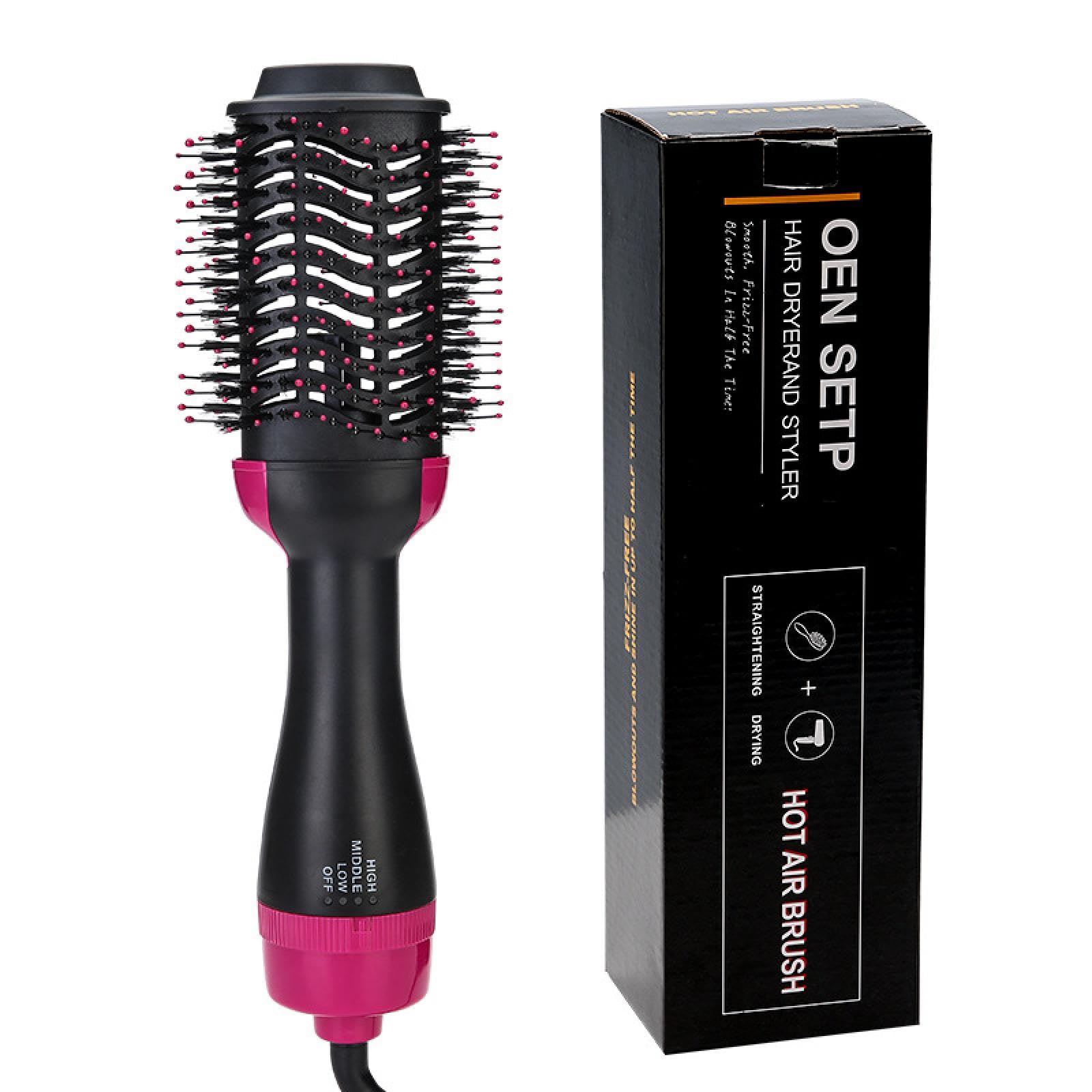 Condition photo showing New/Like New for muhm 2-in-1 long-hair curling iron, wet and dry fluffy hair brush, multi-function heat protection comb for straight hair and curls black
