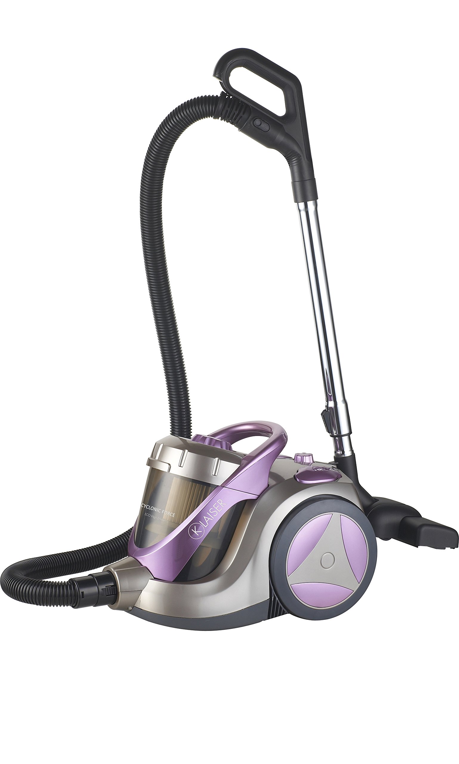 Klaiser Confort XL Aspirateur Sans Sac Ultra Puissant - Ultra confort, équipé d'une poignée ergonomique - Puissance 1600W