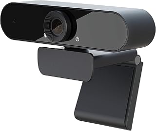 Eco4Life 1080P HD Streaming Webcam with Microphone, USB Connection to Laptop/Desktop/PC/Smart TV, Great for webinars, Video conferencing, Live Streaming, Conferencing Recording, Black, SC1250
