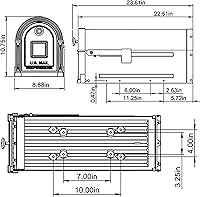 Vista 11 de Buzones Gibraltar Garrison GM160VBEC buzón de acero galvanizado bronce veneciano de gran capacidad, para montaje en poste