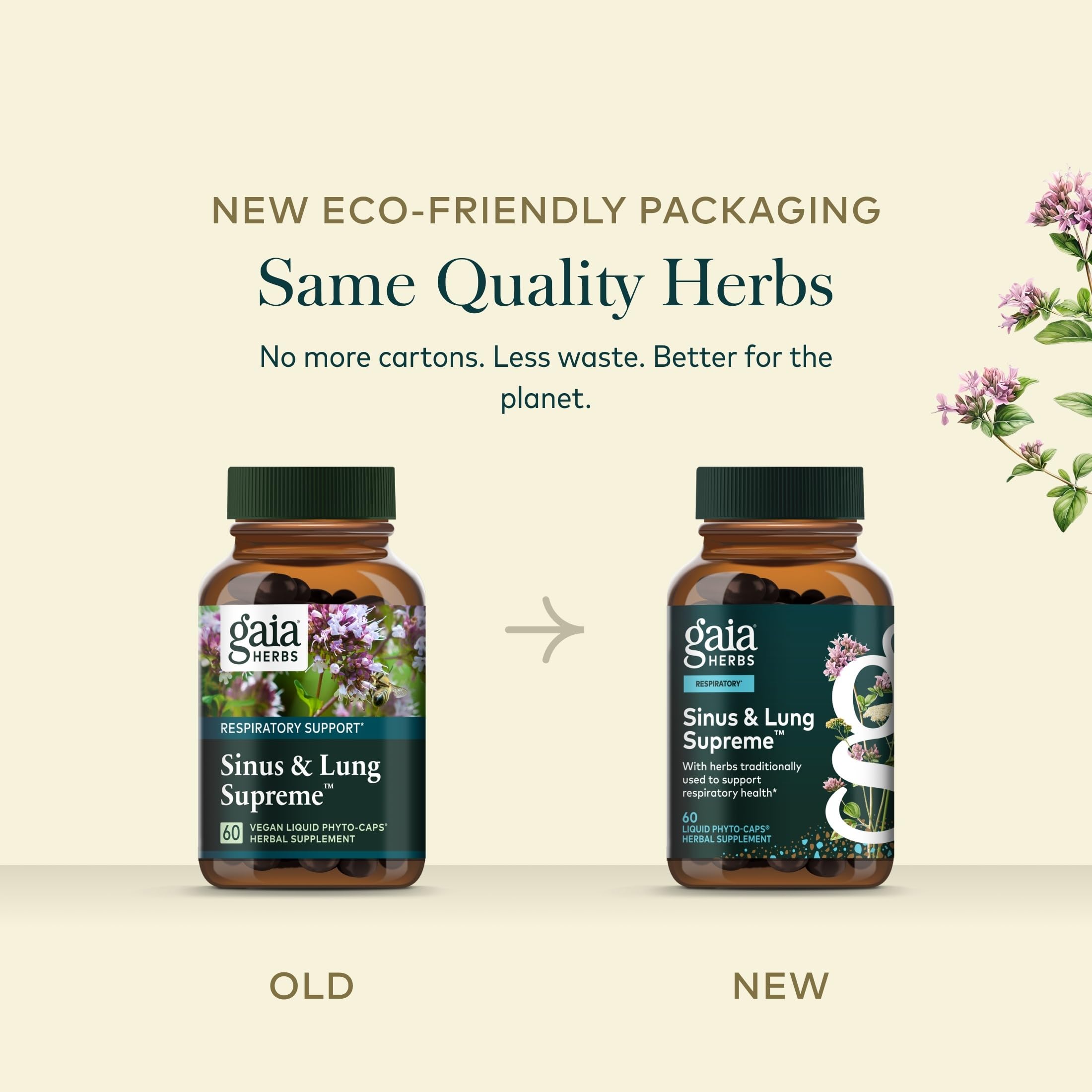 Gaia Herbs Sinus & Lung Supreme, 60 Vegan Capsules, 60 Servings — Amazon image 7