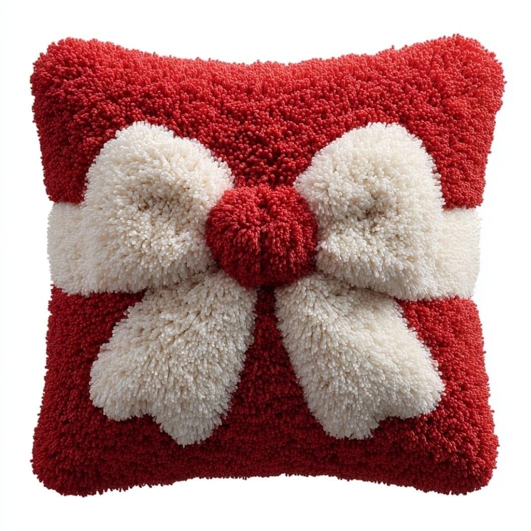 Taxpy Latch Hook Cushion Kits Chinese Knot 17X17 Inch