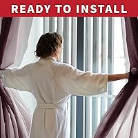 Vista 102 de Sapphire Home - Paneles de cortina (2 unidades), cortinas translúcidas de 54” x 84” (108” de ancho en total), paneles de gasa para dormitorio, sala