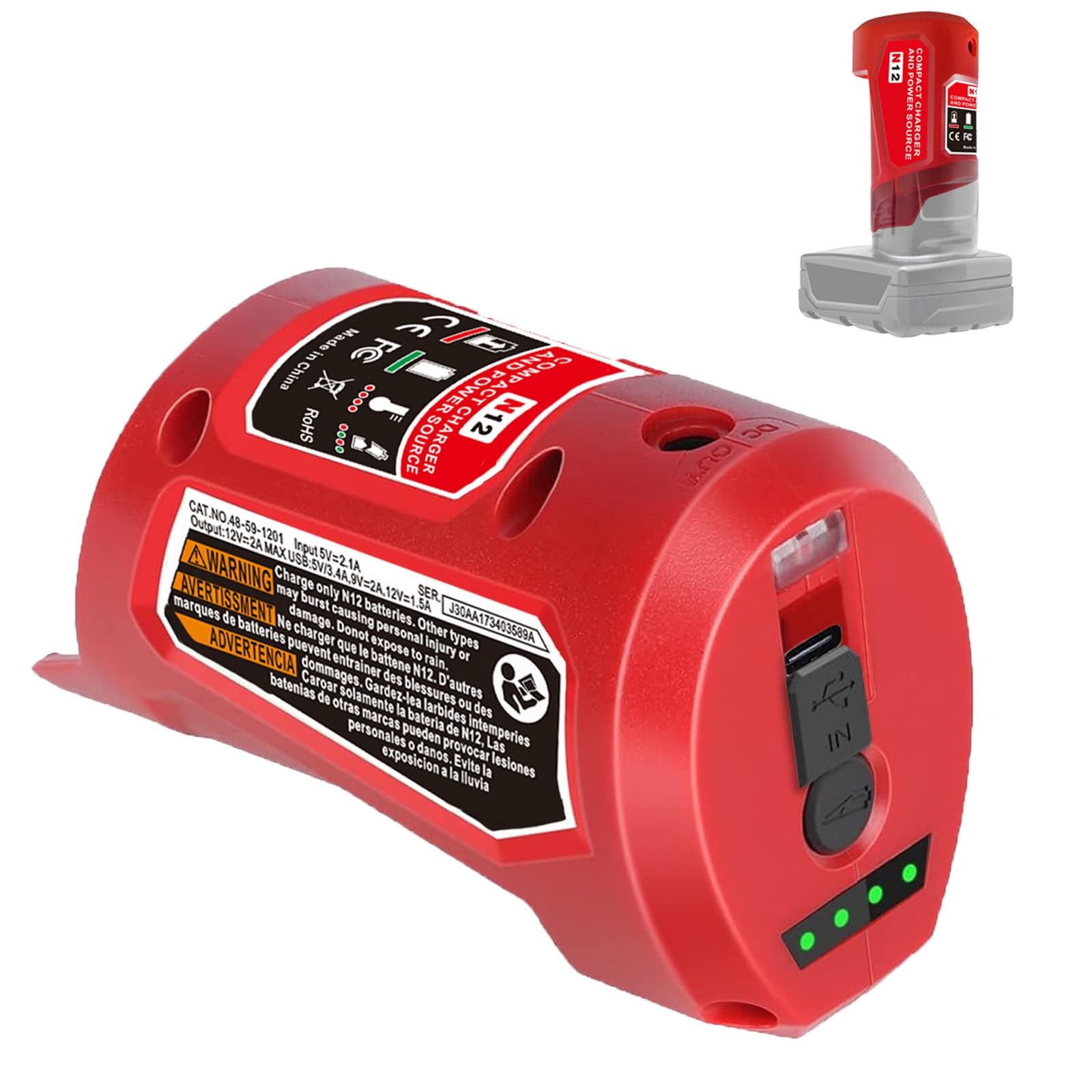 M 12 Usb Power Source Battery Charger With Type C Desertcart INDIA