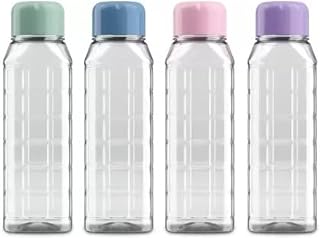 AIR O MATIC Chess 500 ml small BPA Free Clear Plastic Water Bottle set of 4 for Home, Fridge, Office, Gym, Yoga, School, T... Price In India