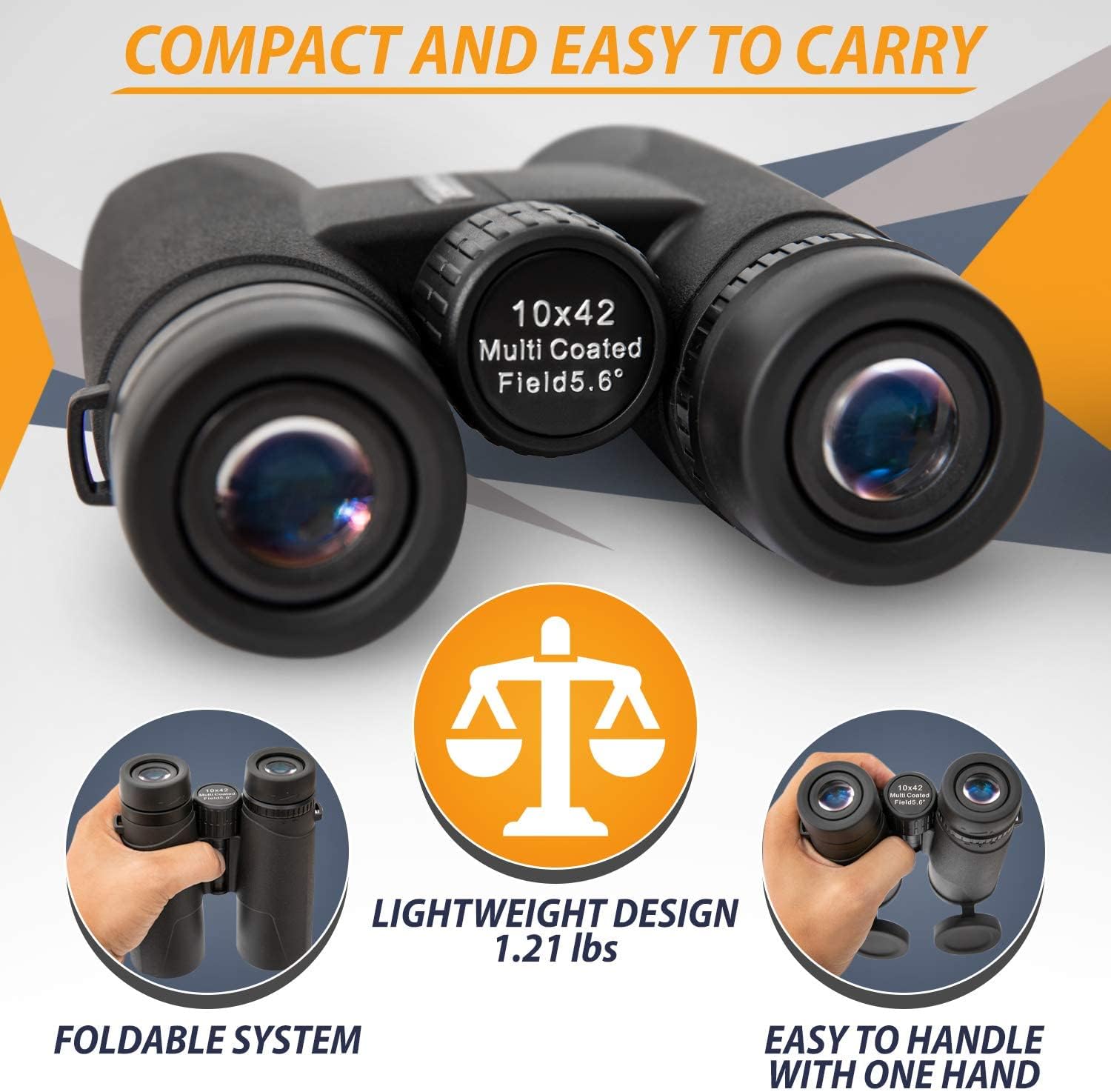 Professional Binoculars for Bird Watching – Premium Bird Watching Binoculars for Adults - Lightweight Binocular kit for Birding - 10x42 Long Range and High Powered Binoculars
