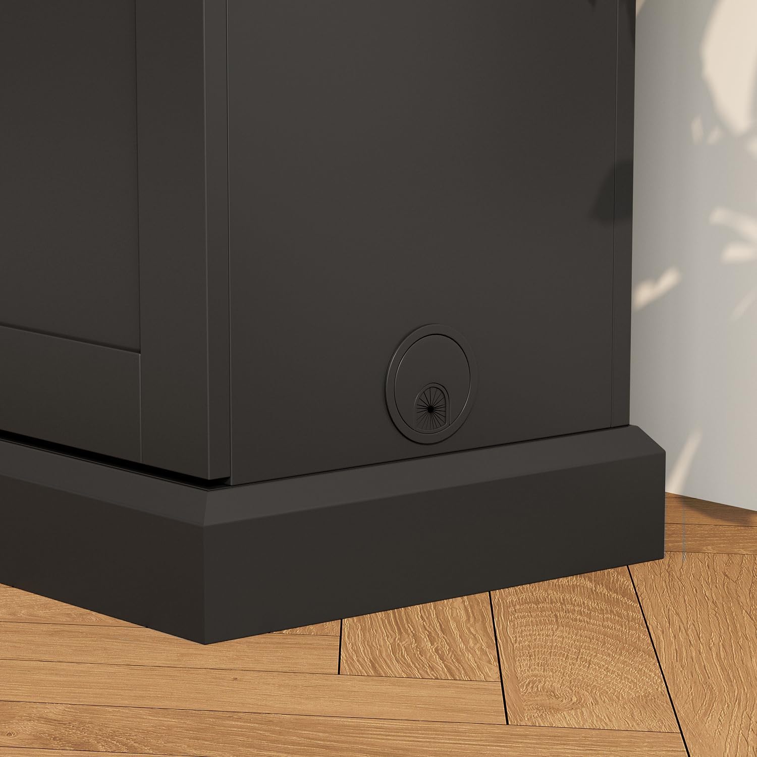 MOUMON Modern TV Stand Elevate TV Lift Cabinet with Mount, Media Console Table with Remote, Entertainment Center with 2 Doors, for Living Room, Black, 50.4”W x 13.8”D x 39.3”H