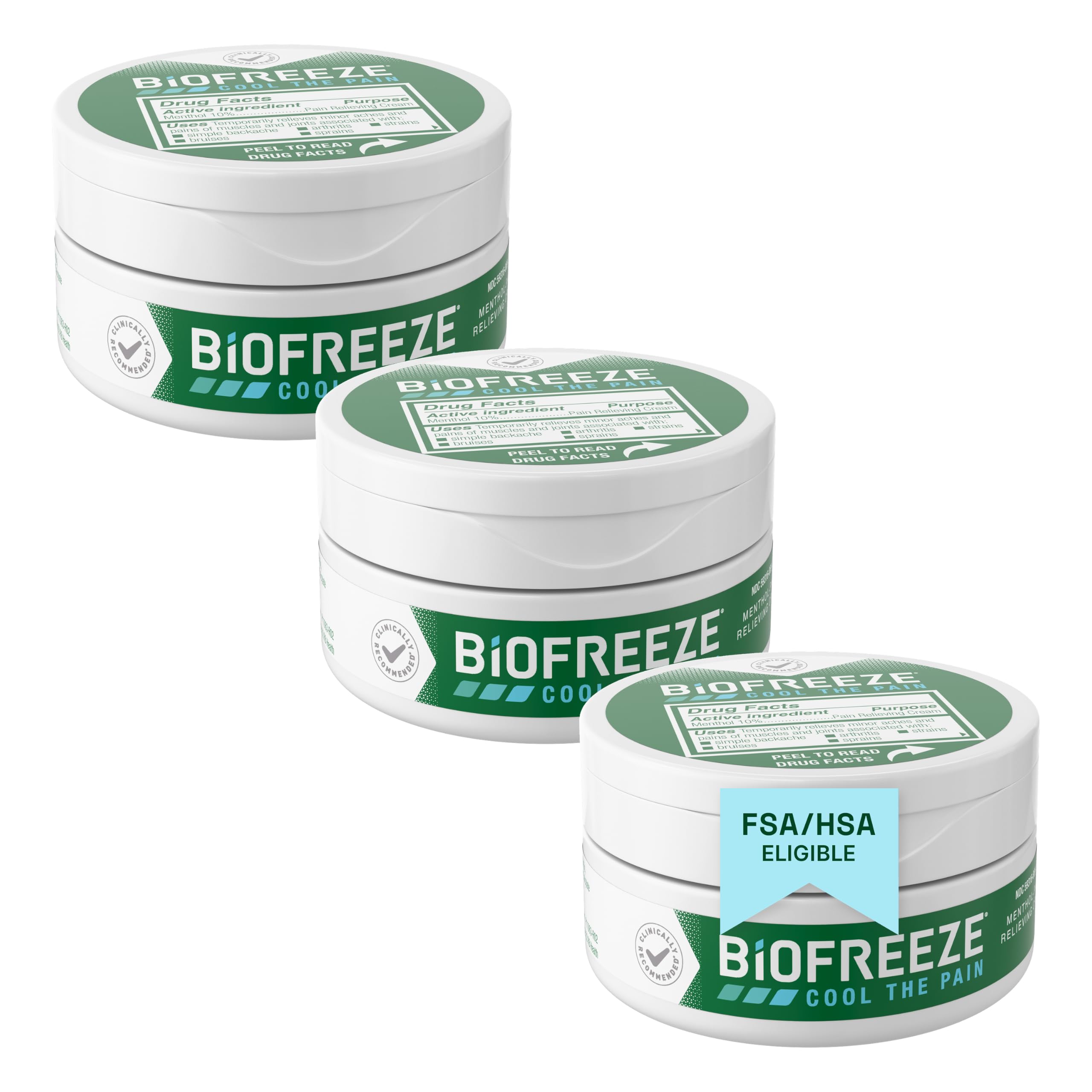 Biofreeze Pain Relief Cream for Knee, Neck, Hip, Joint, Shoulder, & Simple Backache, Arthritis Pain Reliever, Sore Muscle Relief, Cooling Menthol Pain Cream, 3 Oz — Amazon image 14