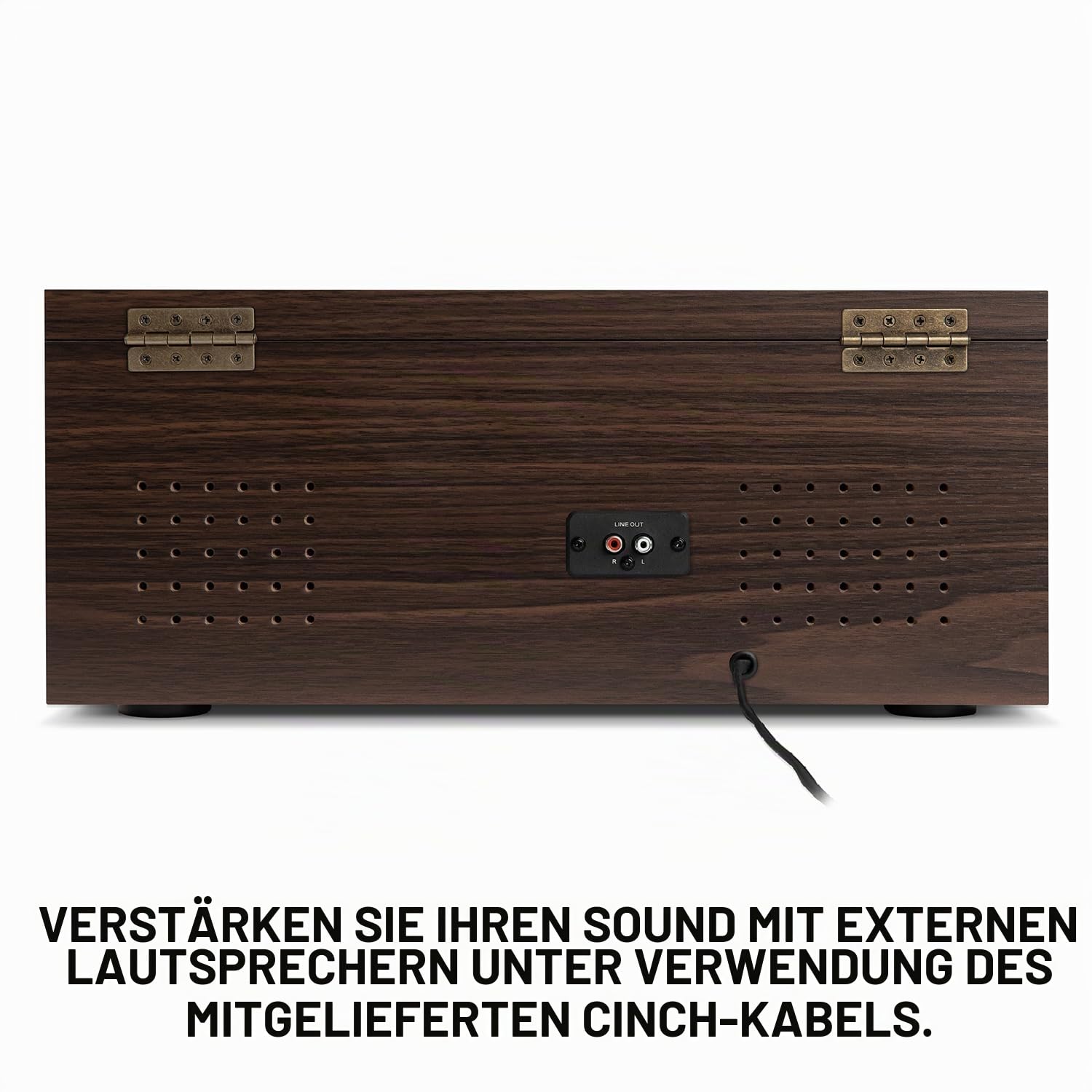 Victrola Empire - Holz 6-in-1 Bluetooth-Plattenspieler - Farmhouse Walnuss