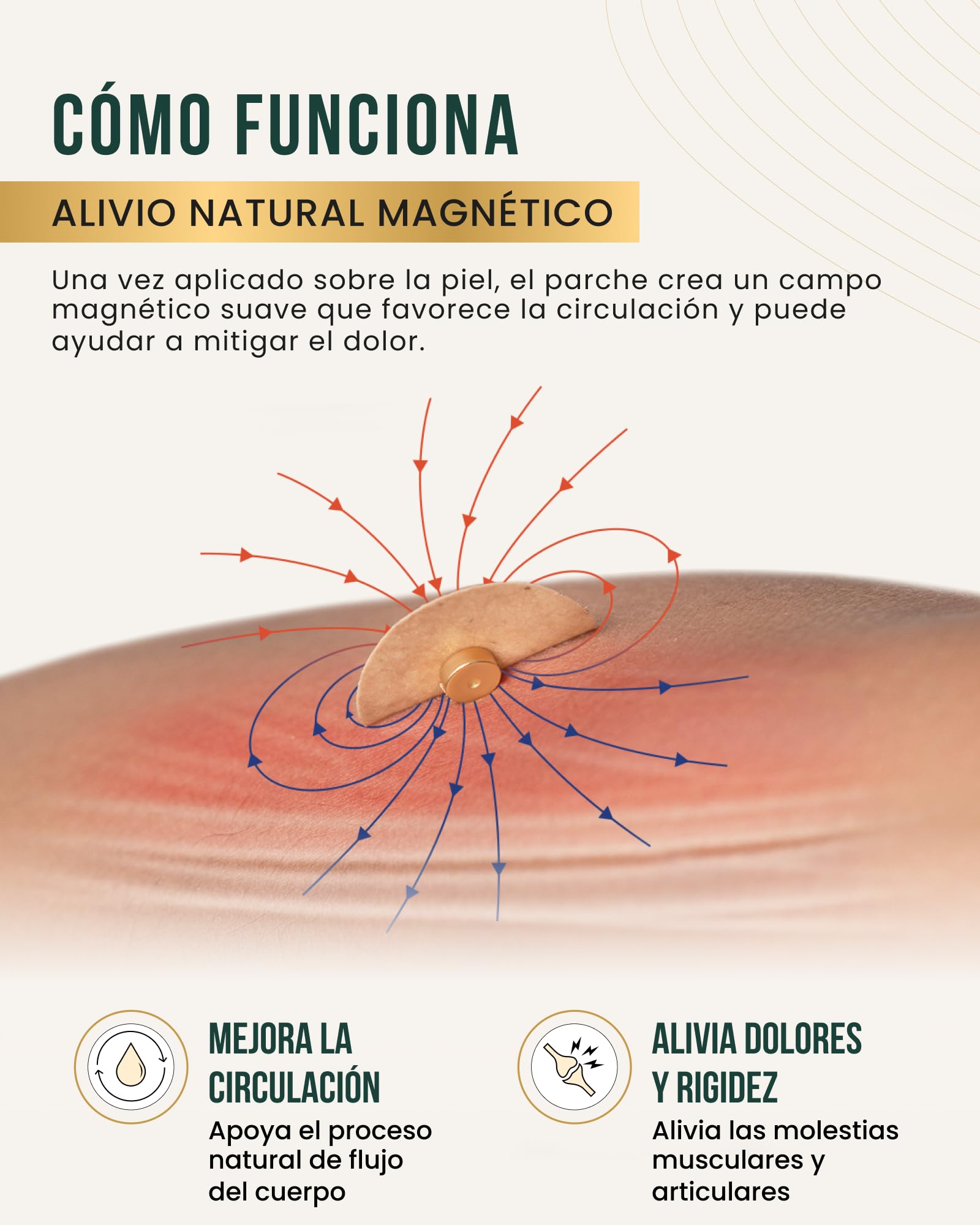 MagnetRX® Parches Magnetoterapia Acupresión - Terapia Magnética con Imanes de Neodimio 3500 Gauss para el Alivio de Dolores - Parches con Imanes Terapéuticos (Pack de 20)