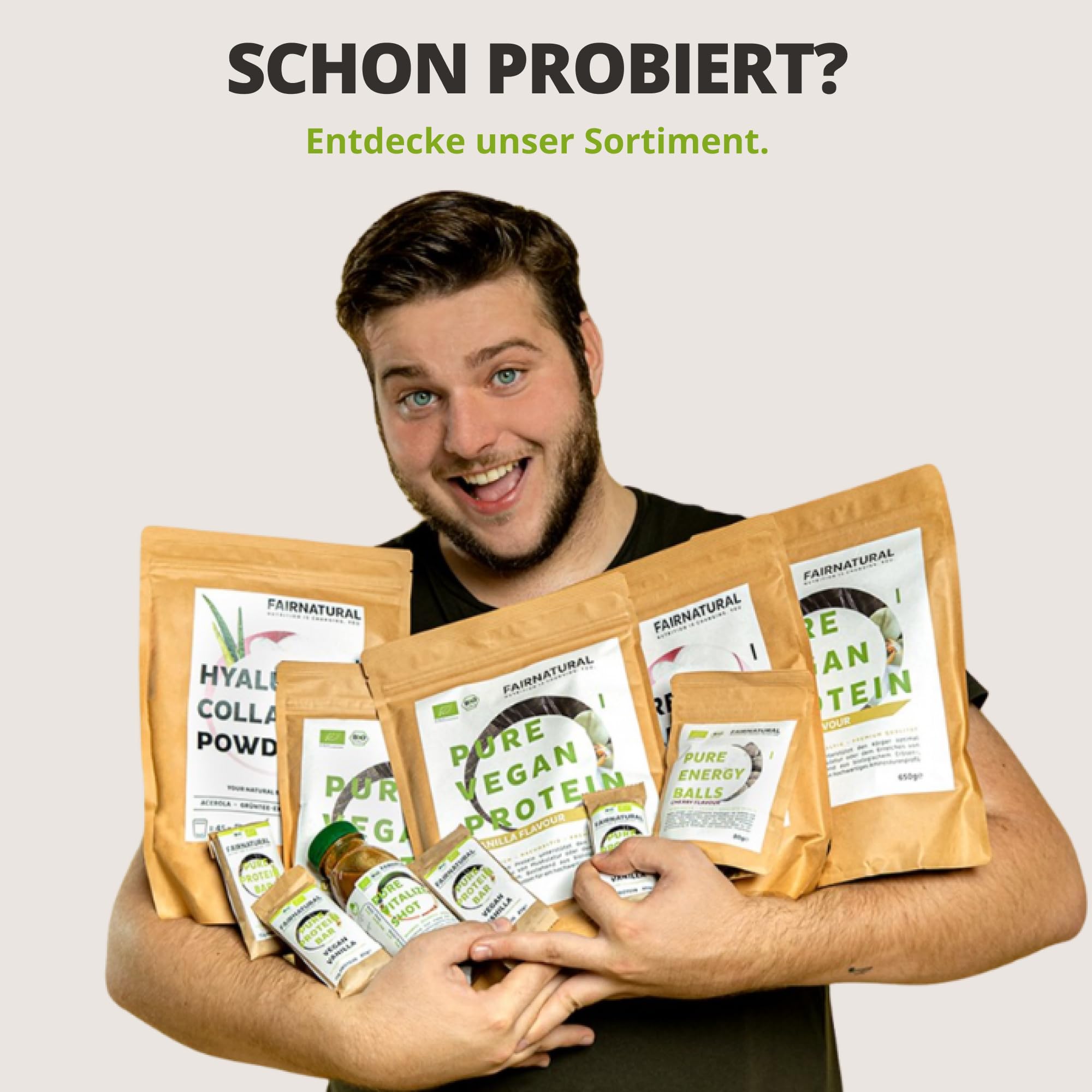 FAIRNATURAL® Pilz Kakaopulver Vegan [SCHOKO] - Mushroom Powder Komplex Hochdosiert - Pilzkaffe - Mushroom Coffee - Vitalpilze Kakao aus Reishi Extrakt, Hericium & Chaga Pilz - 3x20 Portionen (600g)