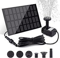 Vista 8 de Kit de bomba de fuente solar con panel solar separado, bomba de agua solar mejorada de 1.8 W con cable de 3 M de largo y 4 boquillas Fuente de agua