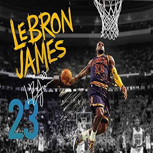 777 Tri-Seven Entertainment Póster de Lebron James Cleveland Cavaliers 23, impresión fotográfica (24 x 18), multicolor
