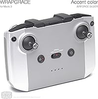 Vista 4 de WRAPGRADE Adhesivos parciales para DJI Mavic 3 Mavic 3 Classic Accent Color (AIRFORCE SILVER)