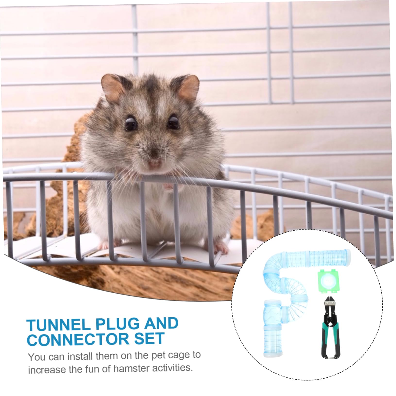 Beavorty Hamsterkäfig Tunnel aus Abs und Stahl Leicht zu Montieren und Demontieren für Selbstgemacht Mäuselabyrinth Außerhalb des Käfigs