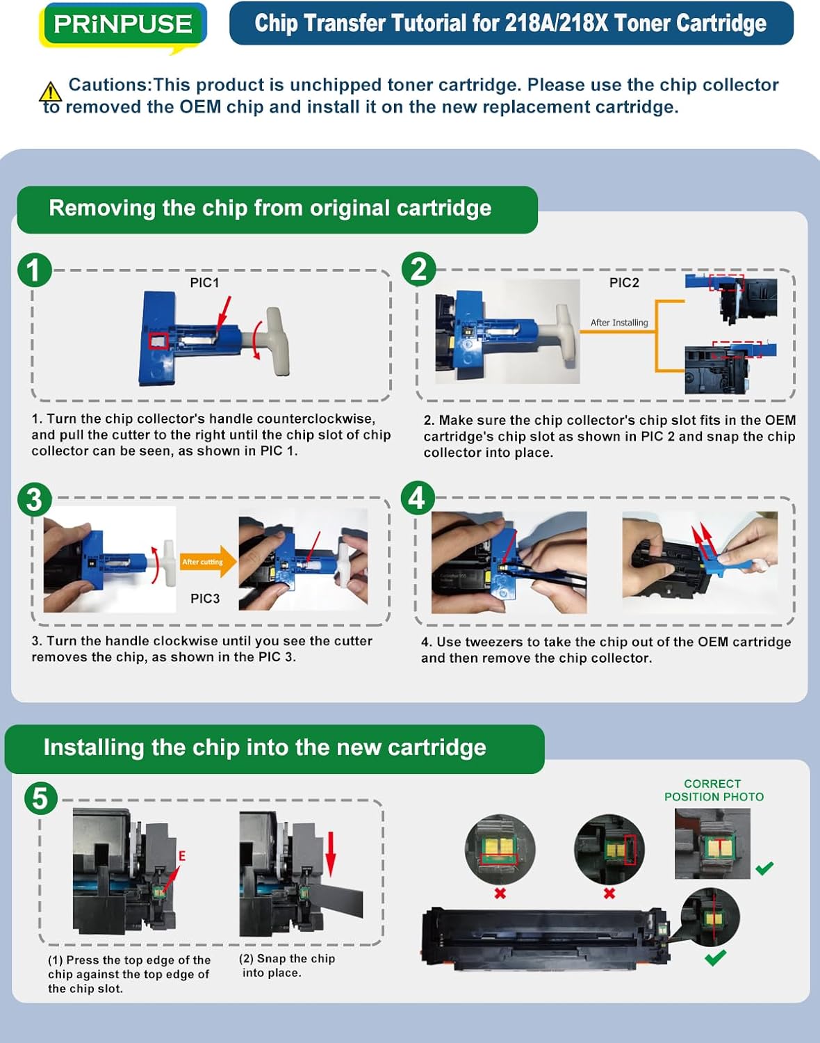 218A Toner Cartridge 4 Pack (no Chip) 3301fdw 3201dw Compatible Replacements for HP 218A Toner Cartridge 218X for LaserJet Pro 3201DW MFP 3301SDW 3301FDW 3301CDW(W2180A W2181A W2182A W2183A)