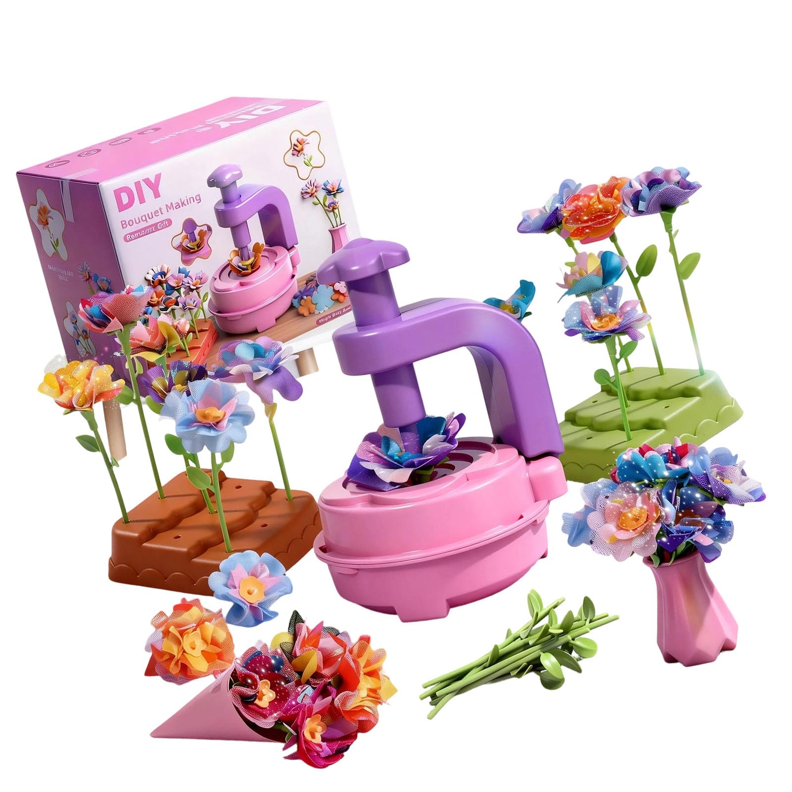 Mise en forme de fleurs et accessoires de maison DIY avec kit artisanat facile