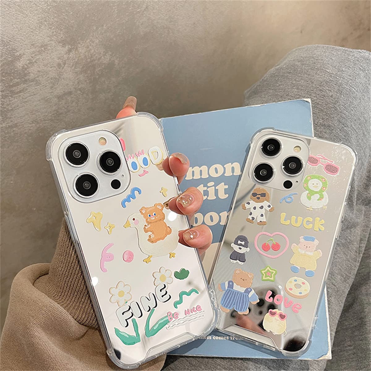 Amazon.co.jp: iphone11 ケース 韓国 可愛い 鏡 あいふぉん11