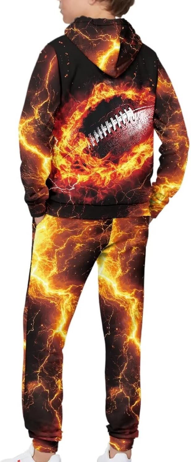 Boys Pants Set 5-12 Stylish Hoodies Sweatshirts and Sweatpants Tracksuits Soft Long Sleeve Hoodie Sweatsuit Sets