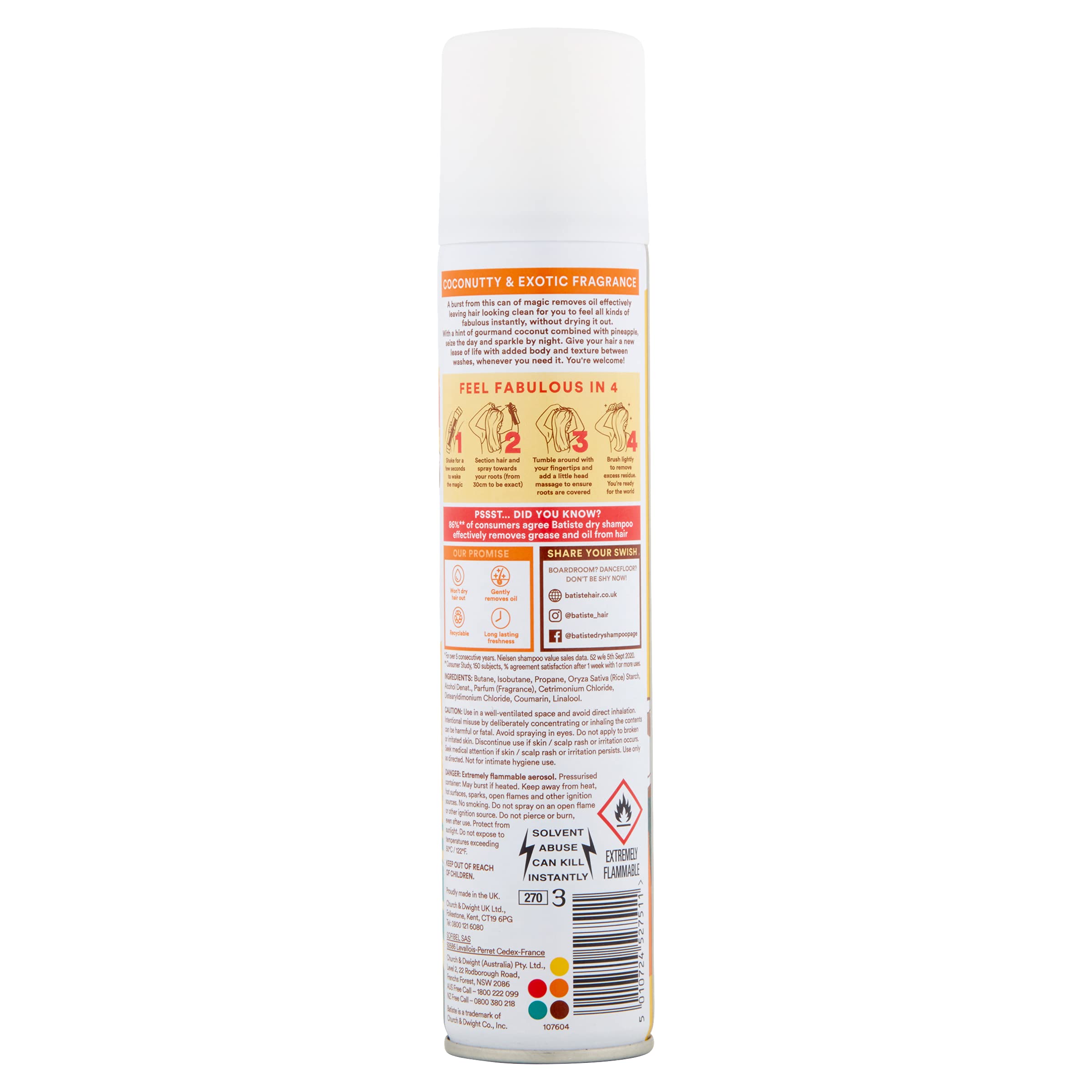Shampoo secco Tropical Coconut ed Exoten 200 ml