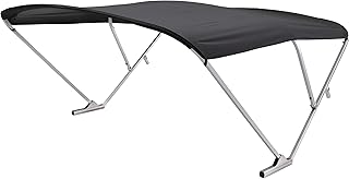 Pontoon Power Bimini Top fits 92-102" W, Anodized Aluminum Frame, 10' Marine-Grade Canvas, Rail Mounted Controller, Bluetooth® Capability, Quick Connect Install