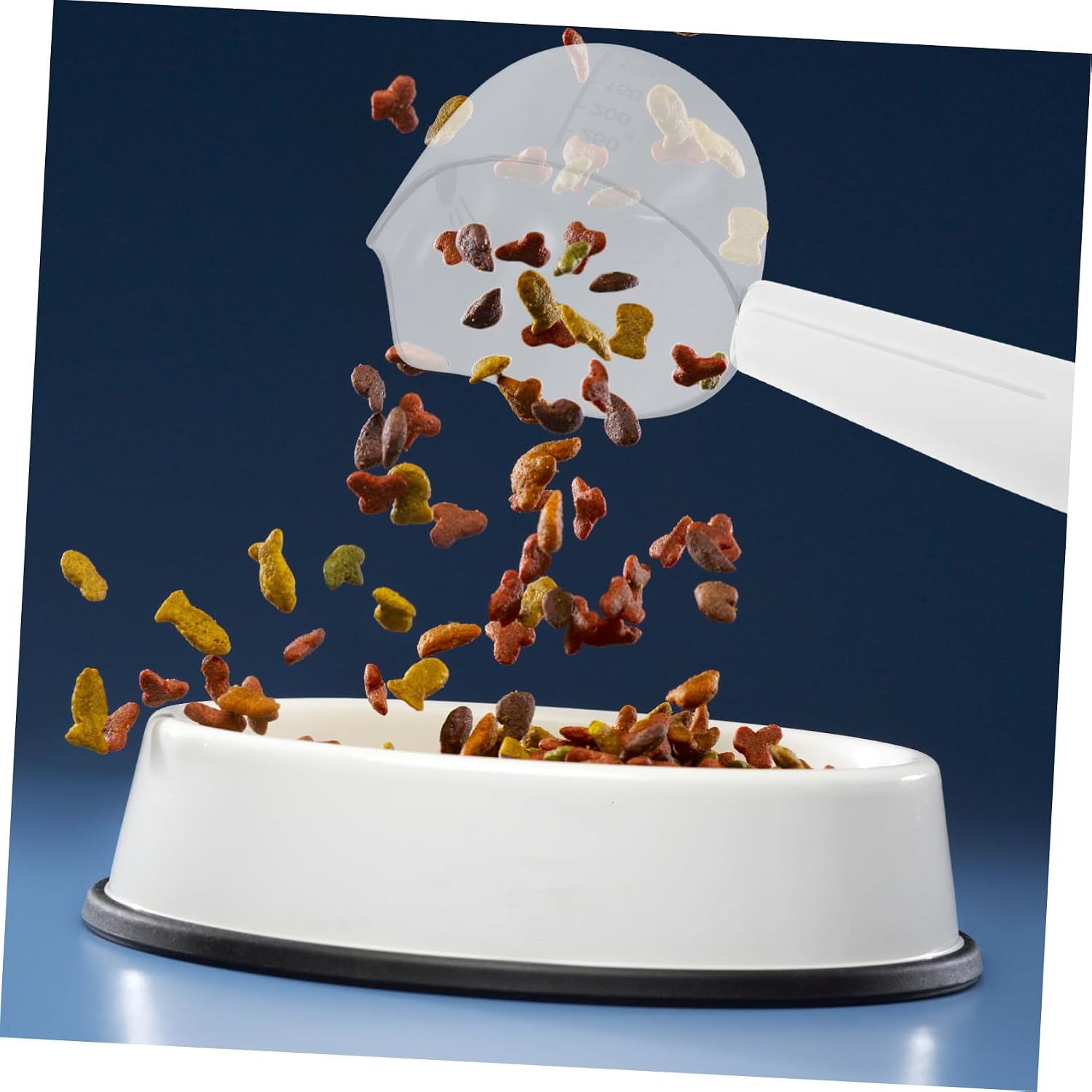 Plastic PET Food Spoon and Clip Two in One with Measuring Scale image 2