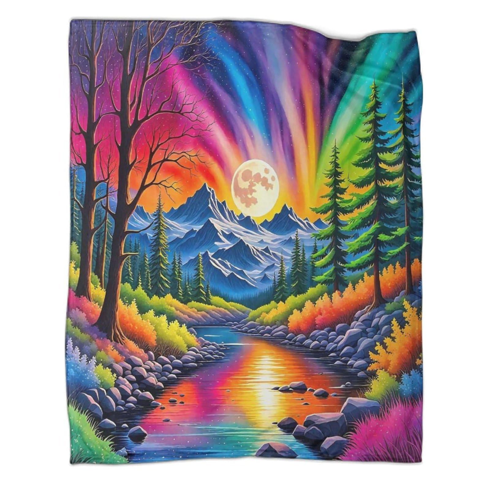 Couverture en flanelle fantastique 3D douce et jeté de lit décoratif confortable 150x200cm