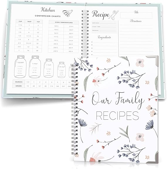 Blank Recipe Book To Write In Your Own Recipes Family