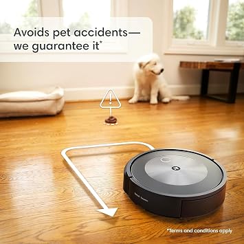 iRobot Roomba Combo j5+ Self-Emptying Robot Vacuum & Mop Identifies and Avoids Obstacles Like Pet Waste & Cords, Empties Itself for 60 Days, Clean by Room with Smart Mapping, Works with Alexa
