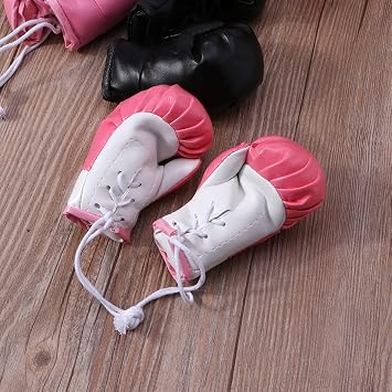 Mini Boxing Gloves Miniature Boxing Accessories Hanging Boxing Bag Gloves Decorative Boxing Toys for Home Car Christmas Boxing Party Decor