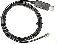 Vista 7 de Ioptron - Cable de consola de control de actualización para telescopio ecuatorial, línea de codificación Ieq30pro RS232 a 4P4C RJ9