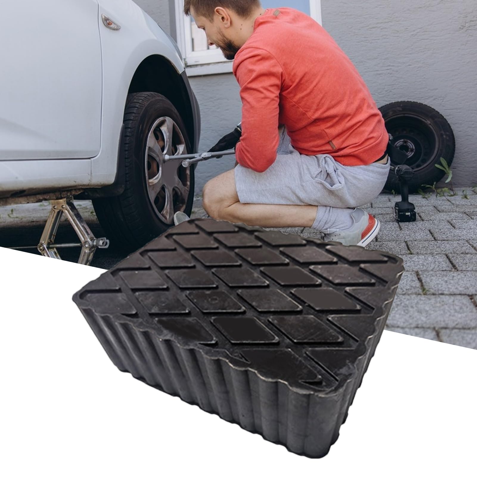 Gumowe Klocki Podnośnikowe Do Samochodu Podkładka Do Podnoszenia Pojazdów | Stabilizujące Podwozia Dla Kamperów Mechaników Domowy Warsztat