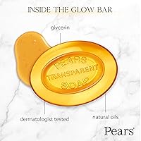 Vista 3 de Pears Soap, Pure & Gentle with Natural Oils, 2-Pack – Transparent Amber Glycerin Soap for Pampered, Glowing Skin, 3.53 Oz Ea