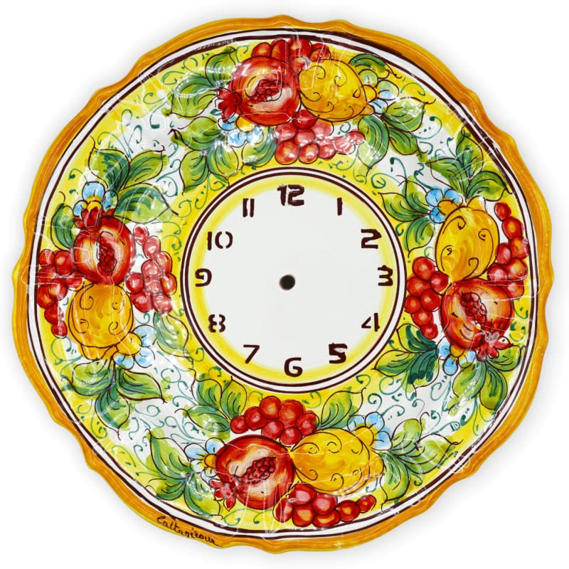 Reloj de cerámica de Caltagirone Sicilia Bedda Capaci el regalo perfecto para bodas y aniversarios