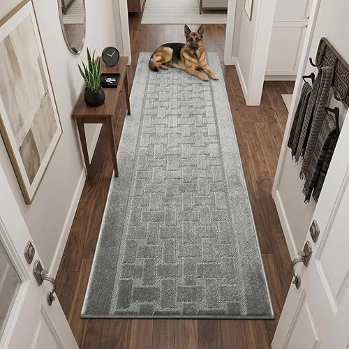Miniatura 4 de Alfombra Pasillo Antideslizante Lavable con Respaldo de Goma, Alfombrilla de Suelo Personalizada para Cocina, Pasillo, Escaleras, Dormitorio, Baño