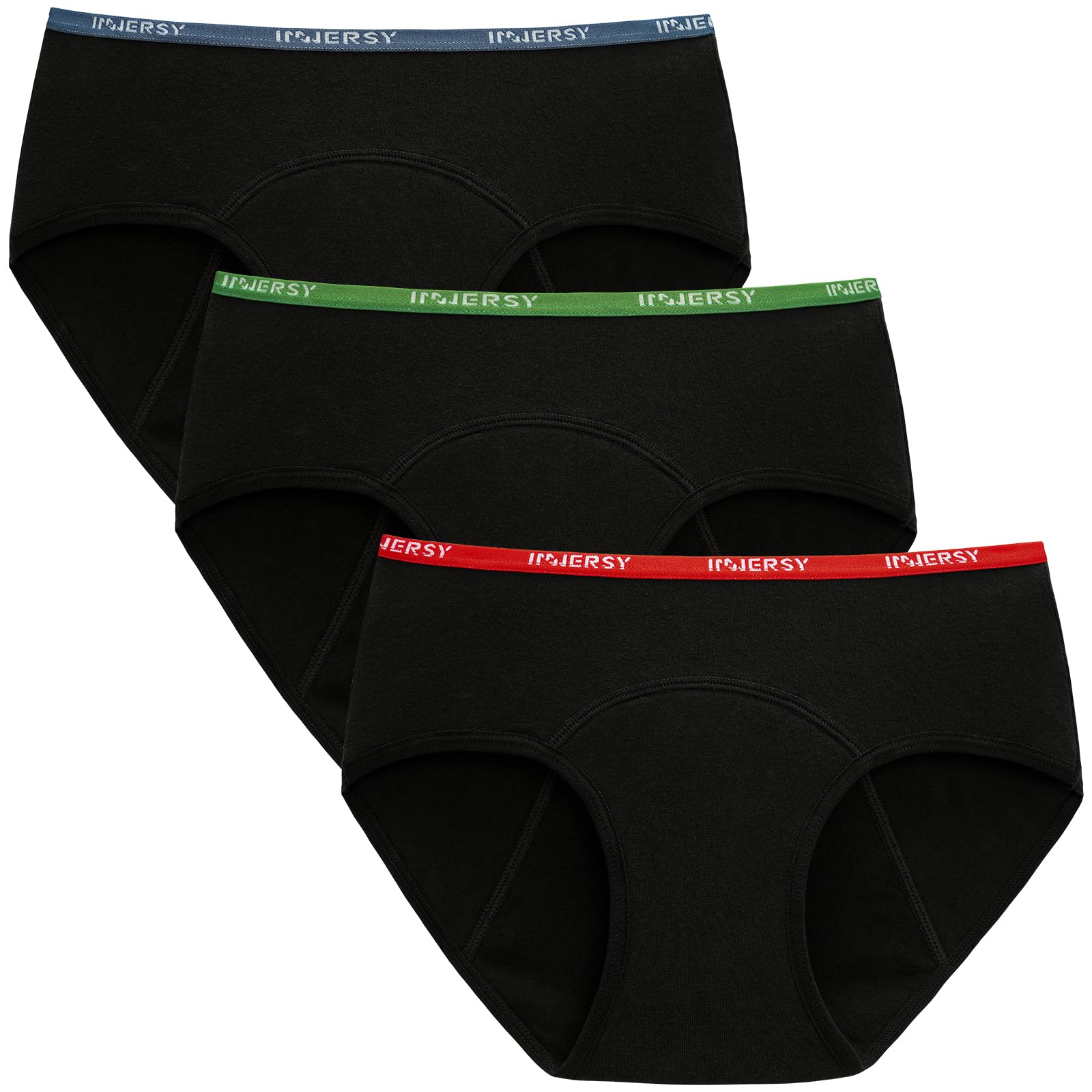 INNERSY Big Girls' Period Panties Menstrual Underwear for First Period Starter 3-Pack