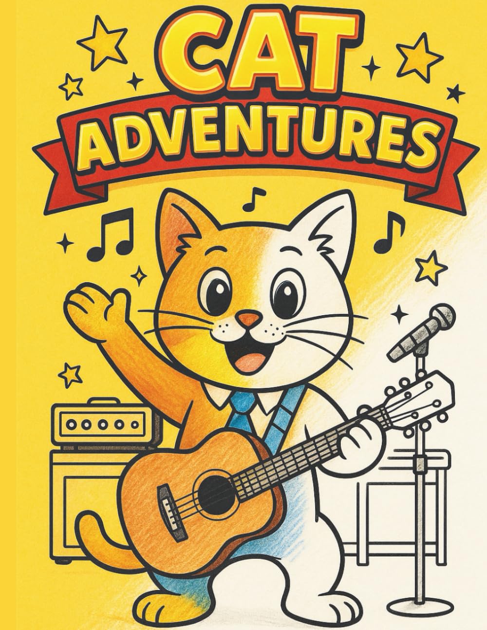Cat Adventures: A Coloring Book Journey with the World’s Cuttest Friend!: Enjoy 50+ cheerful illustrations — perfect for screen-free family time and boost creativity (Animal Adventures Coloring Book)