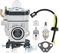 Vista 1 de Powtol 300486 Carburador para terremoto MC43 MC43E Tiller E43 E43CE E43WC Auger Powermate 43cc PCV43 PEA438 MD43 WE43 WE43E terremoto piezas