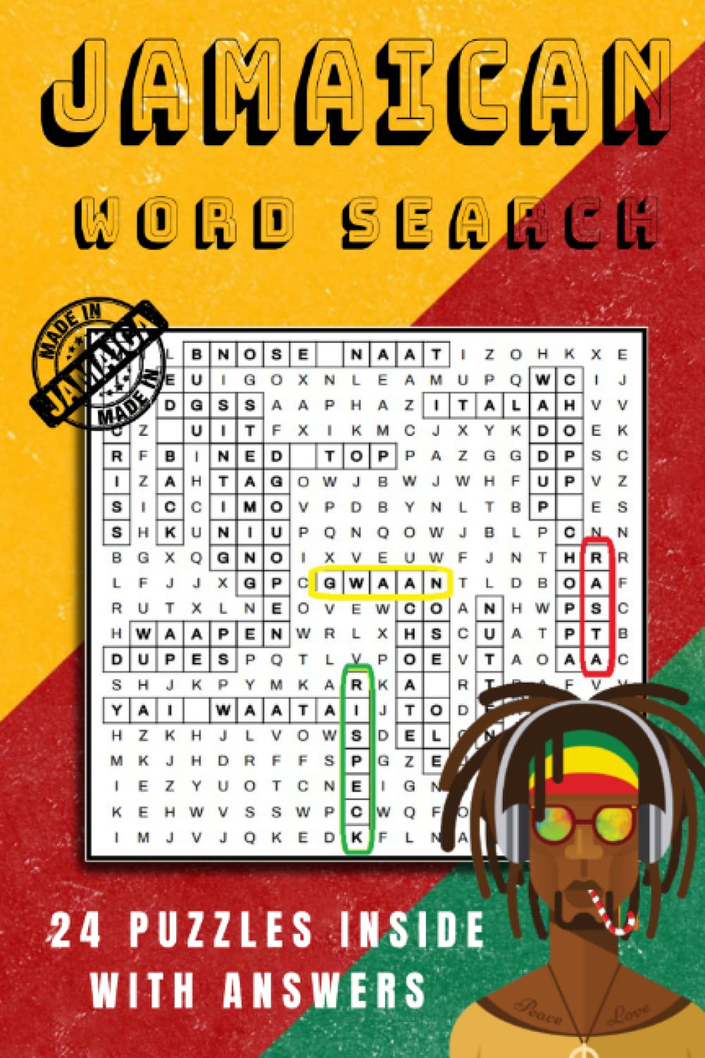 Jamaican Word Search Puzzle Book for Adults (word search for seniors and adults large print) Word Find Puzzle book Crossword Activity book: Learn Jamaican word and language with our word search book