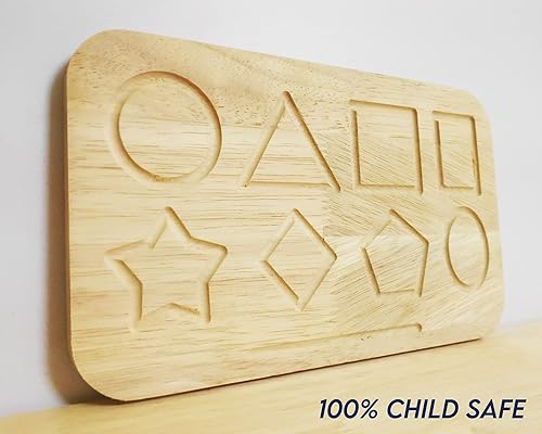Miniatura 3 de Tabla reversible de preescritura y trazado de formas, aprendizaje para niños pequeños, formas de madera, trazado de formas para niños pequeños,