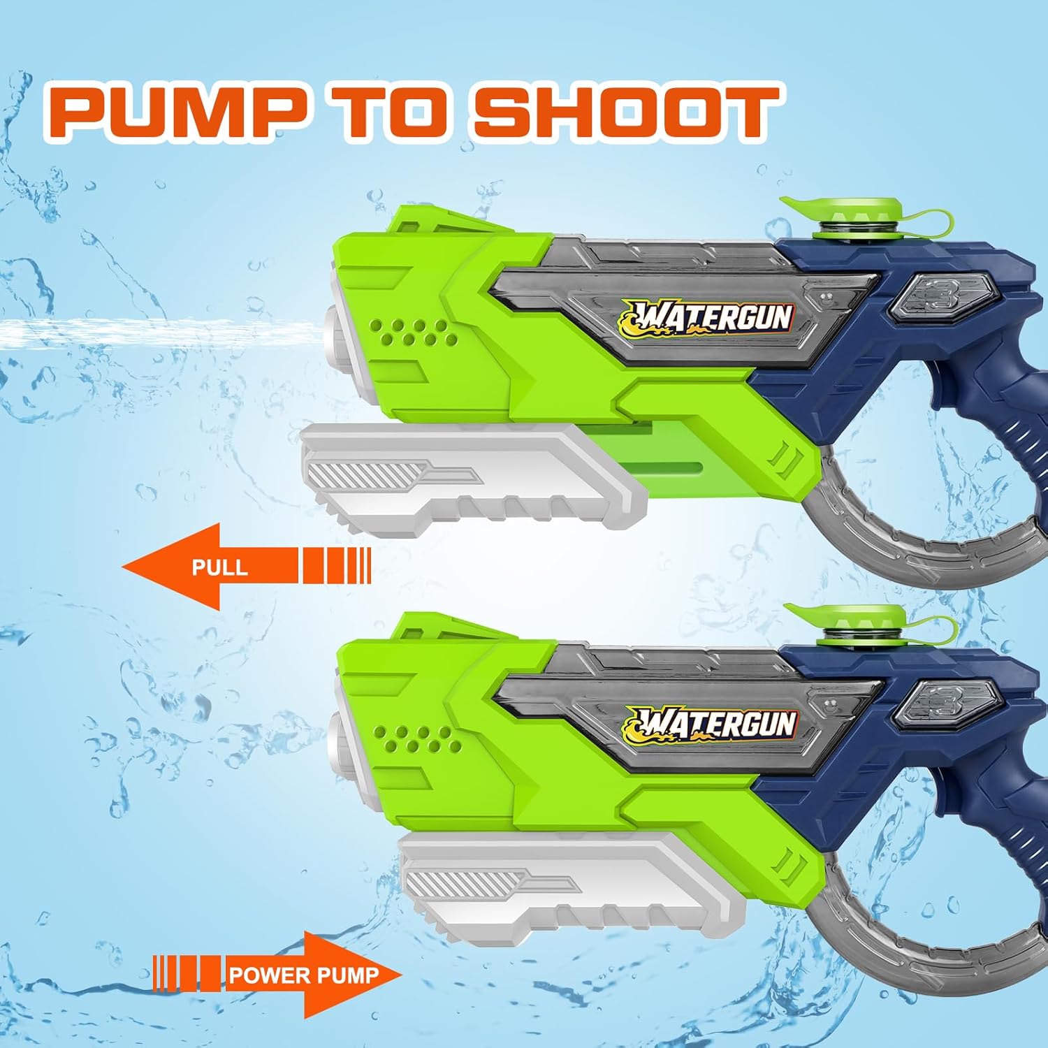Kids Pool Toys Water Gun for Summer Outdoor Play, Water Games, Pool Parties