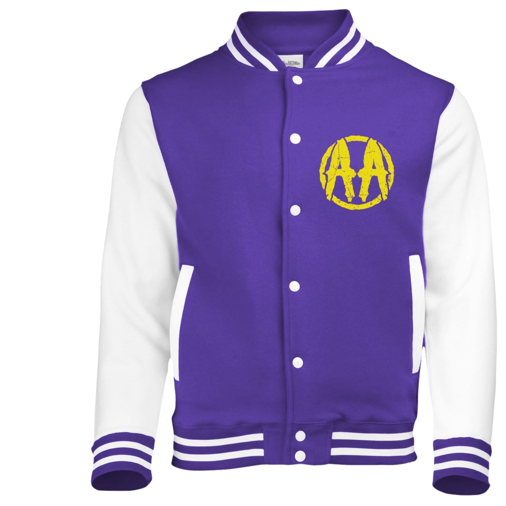 Plastic Head Men's Purple Asking Alexandria Skull Shield Bbsj Long Sleeve Jacket, Large
