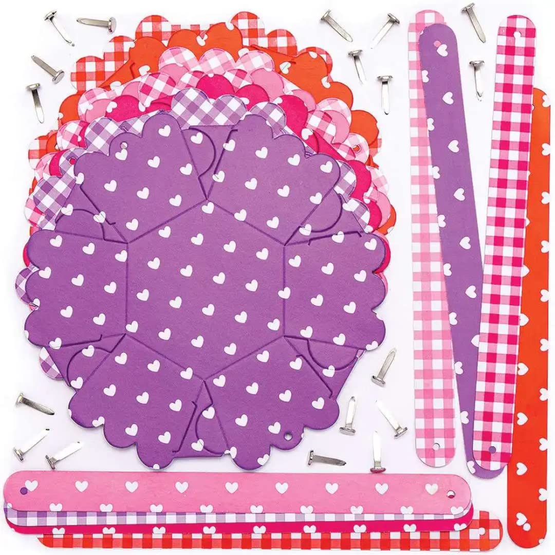 Baker Ross Hartvormige mandenset - 8-pack, schuimrubber knutselen voor kinderen (FC477