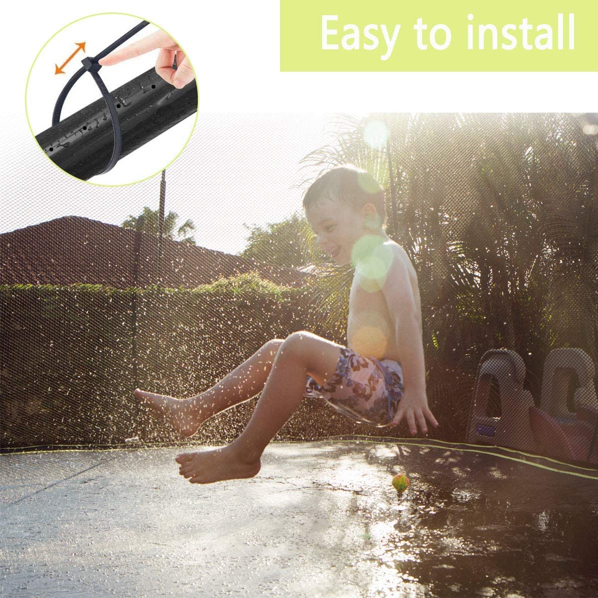 YUANBOO Summer Trampoline Water Sprinkler - Outdoor Nigeria | Ubuy