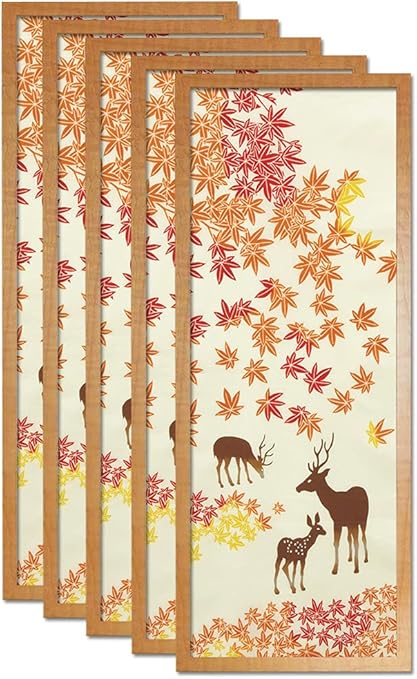 Amazon 手ぬぐい額縁 スマートフレーム 超軽量タイプ 5枚セット Uvカットペット板仕様 ナチュラル木目 手ぬぐい ホーム キッチン オンライン通販