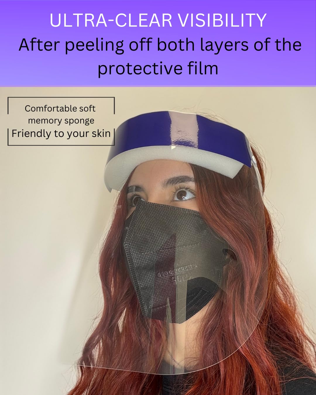 Mystic Romance 30 Pack Face Shields – Reusable Anti-Fog Full Face Protection – Clear Safety Gear for Work, Salons & Travel