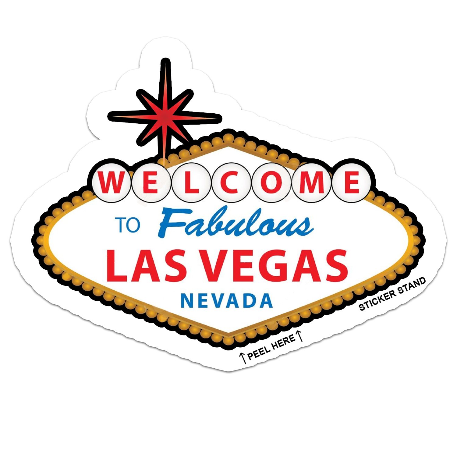 Las Vegas Nevada car bumper sticker decal 5