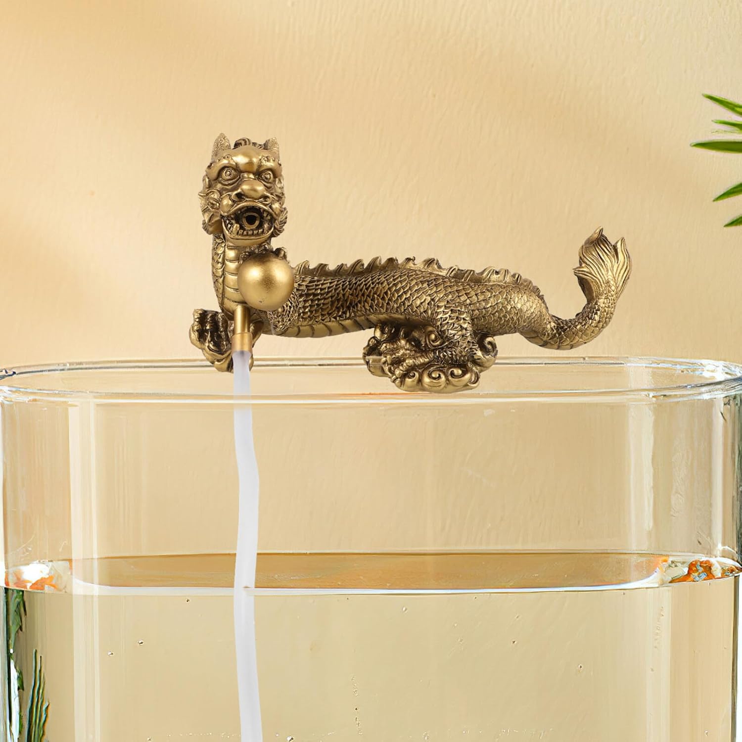 Dragon Water Fountain Mini Water Feature for Decorative Home DIY Aquarium Ornament